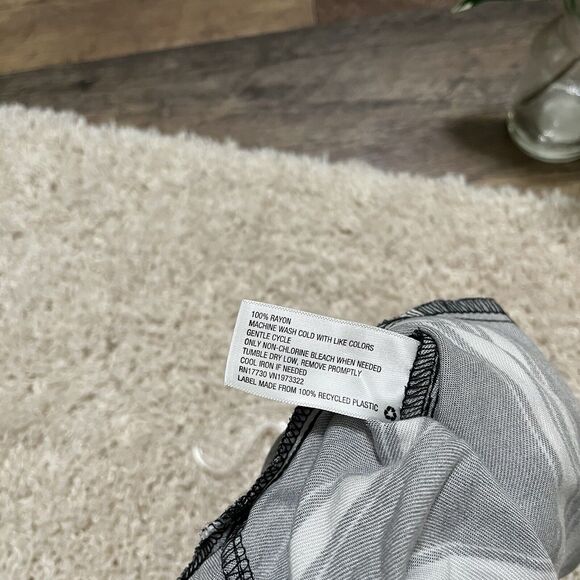 Wild Fable XS Black White Striped Plunge V Neck Layering Wide Leg Jumpsuit NWT - Picture 9 of 9